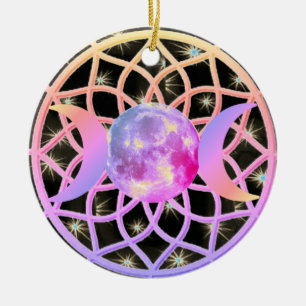 Dream Catcher Triple Goddess Keramikornament