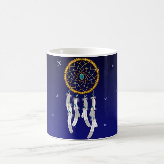Dream Catcher--Türkisfarben Kaffeetasse (Mittel)
