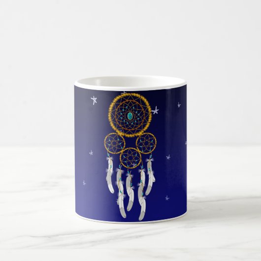 Dream Catcher--Türkisfarben Kaffeetasse (Mittel)