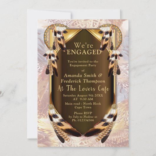 Dream Catcher-Verlobung Einladung (Vorderseite)