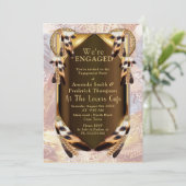 Dream Catcher-Verlobung Einladung (Stehend Vorderseite)