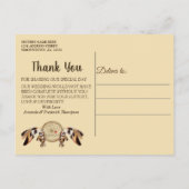 Dream Catcher Vielen Dank Ankündigungspostkarte (Rückseite)