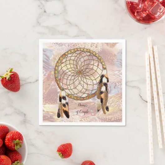 Dream Catcher Wedding Deco Serviette (Beispiel)