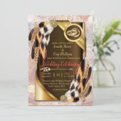 Dream Catcher Wedding Einladung (Stehend Vorderseite)