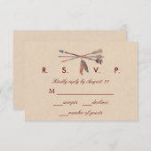 Dream Catcher Wedding RSVP Card (Vorne/Hinten)