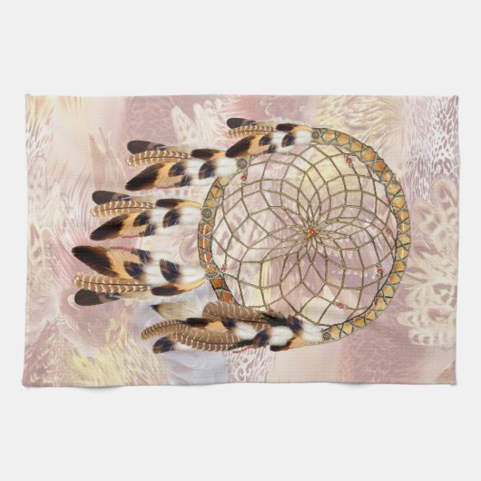 Dream Catcher-Wohngestaltung Geschirrtuch (Horizontal)
