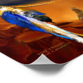 Dream Catcher - Wolf Dreams Art Poster/Print Poster (Ecke)