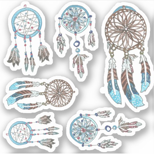 Dream Catchers Set Aufkleber (Vorderseite)