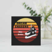 Dream Chasers Wear Sneakers Feiertagskarte (Stehend Vorderseite)