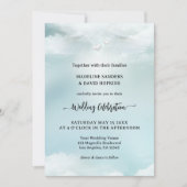 Dream Cloud Nine Angel Wings Wedding Einladung (Vorderseite)