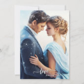 Dream Cloud Nine Angel Wings Wedding Einladung (Rückseite)