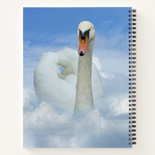 Dream Cloud Nine Swan-Notebook Notizblock (Rückseite)