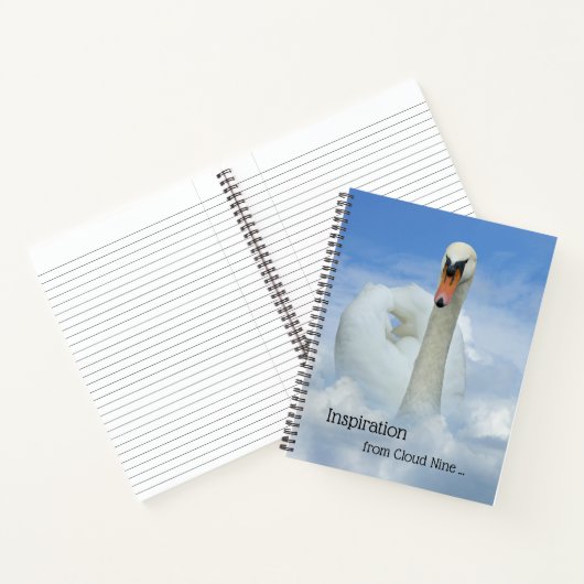 Dream Cloud Nine Swan-Notebook Notizblock (Innenseite)