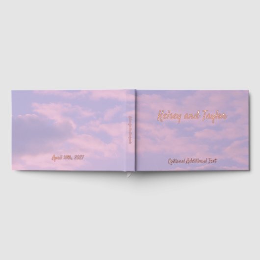 Dream Clouds Lover Foil Book Gästebuch (Voll)