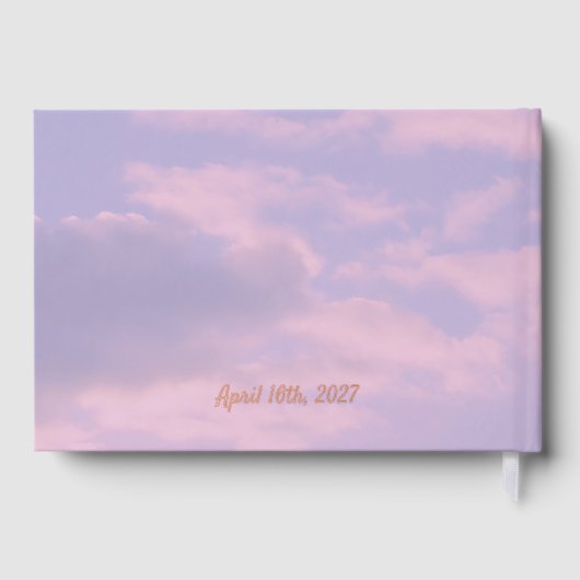 Dream Clouds Lover Foil Book Gästebuch (Rückseite)