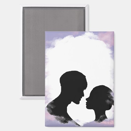 Dream Clouds Lover Theme Foto Magnet (Vorderseite/Rückseite)