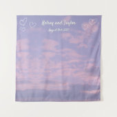 Dream Clouds Lover Wedding Tapestry Wandteppich (Vorderseite)