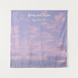 Dream Clouds Lover Wedding Tapestry Wandteppich