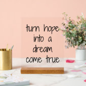 Dream Come True Acrylic Sign Acrylschild (Hochzeit)