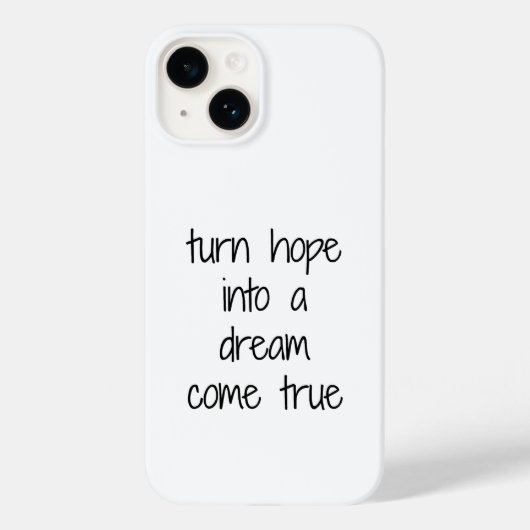 Dream Come True iPhone Case (Rückseite)