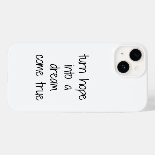 Dream Come True iPhone Case (Rückseite (Horizontal))