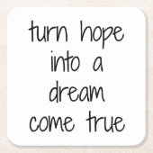 Dream Come True Paper Untersetzer (Vorderseite)