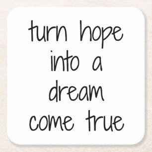 Dream Come True Paper Untersetzer