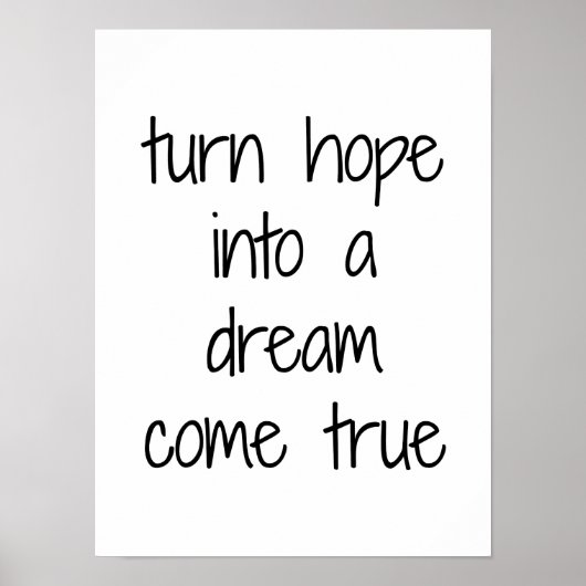 Dream Come True Poster (Vorne)