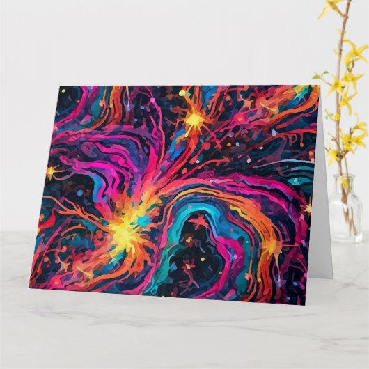 Dream Cosmos Karte (Gelbe Blume)