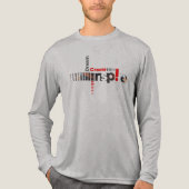 Dream Create Inspire | Men's Long Sleeve Tri-Blend Shirt (Vorderseite)
