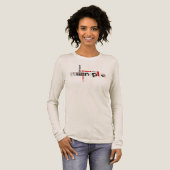 Dream Create Inspire | Women's Long Sleeve Tri-Blend Shirt (Volle Vorderseite)