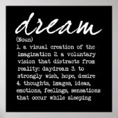 Dream Defined BW Poster (Vorne)