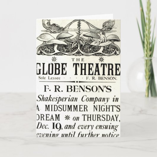 Dream der Plakat-Werbung 'ein Hochsommer-Nacht Karte (Vorderseite)