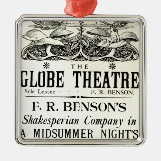 Dream der Plakat-Werbung 'ein Hochsommer-Nacht Silbernes Ornament (Vorne)