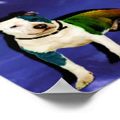 Dream Dog Poster (Pitbull) (Ecke)