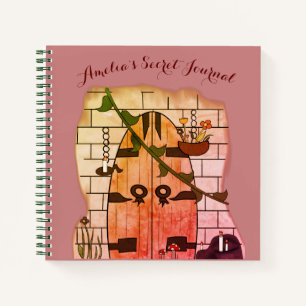 Dream Door Fairy Tale Zeichnend Secret Journal Notizblock