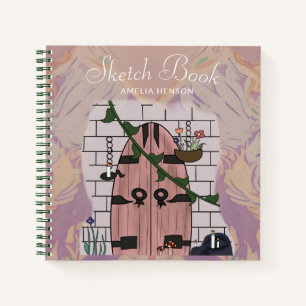 Dream Door Fairy Tale Zeichnend Skizzenbuch Notizblock