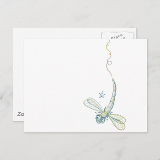 Dream Dragonfly Postkarte (Vorne/Hinten)