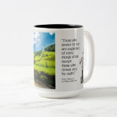Dream, Edgar Allen Poe, Landschaft, Zweifarbige Tasse (VorderseiteRechts)
