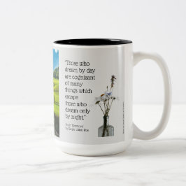 Dream, Edgar Allen Poe, Landschaft, Zweifarbige Tasse