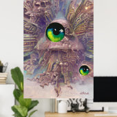 Dream Epiphany Ken Gage Psychedelic Poster (Heimbüro)