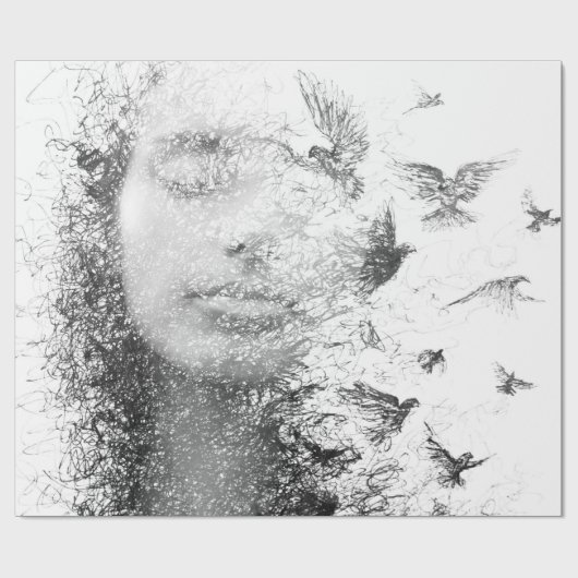 Dream Face  Geschenkpapier (Flach)