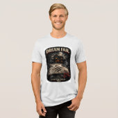 Dream Fail Herren Bella+Canva Tri-Blend Shirt (Vorderseite voll)