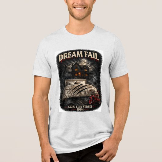 Dream Fail Herren Bella+Canva Tri-Blend Shirt (Vorderseite)