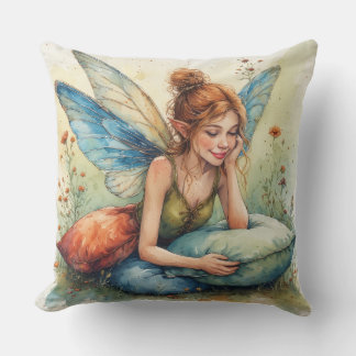Dream Fairy Holding 2 Pillows Kissen