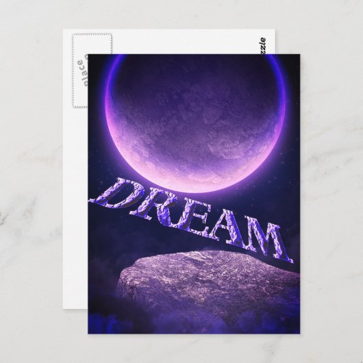 Dream Fantasy Moon Inspiration Postkarte (Vorne/Hinten)