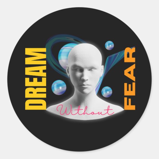 Dream Fear Classic Round Sticker (Vorderseite)