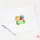 Dream Fig - Punny Garden Square Sticker (Umschlag)
