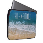 Dream Florida Tropical Sand Beach Kundenname Laptopschutzhülle (Vorne Rechts)