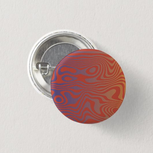 Dream Flow l Abstract Trippy Pattern - No. 01 Button (Vorne & Hinten)